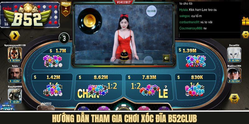 Thao tác tham gia Xóc Đĩa đơn giản nhất